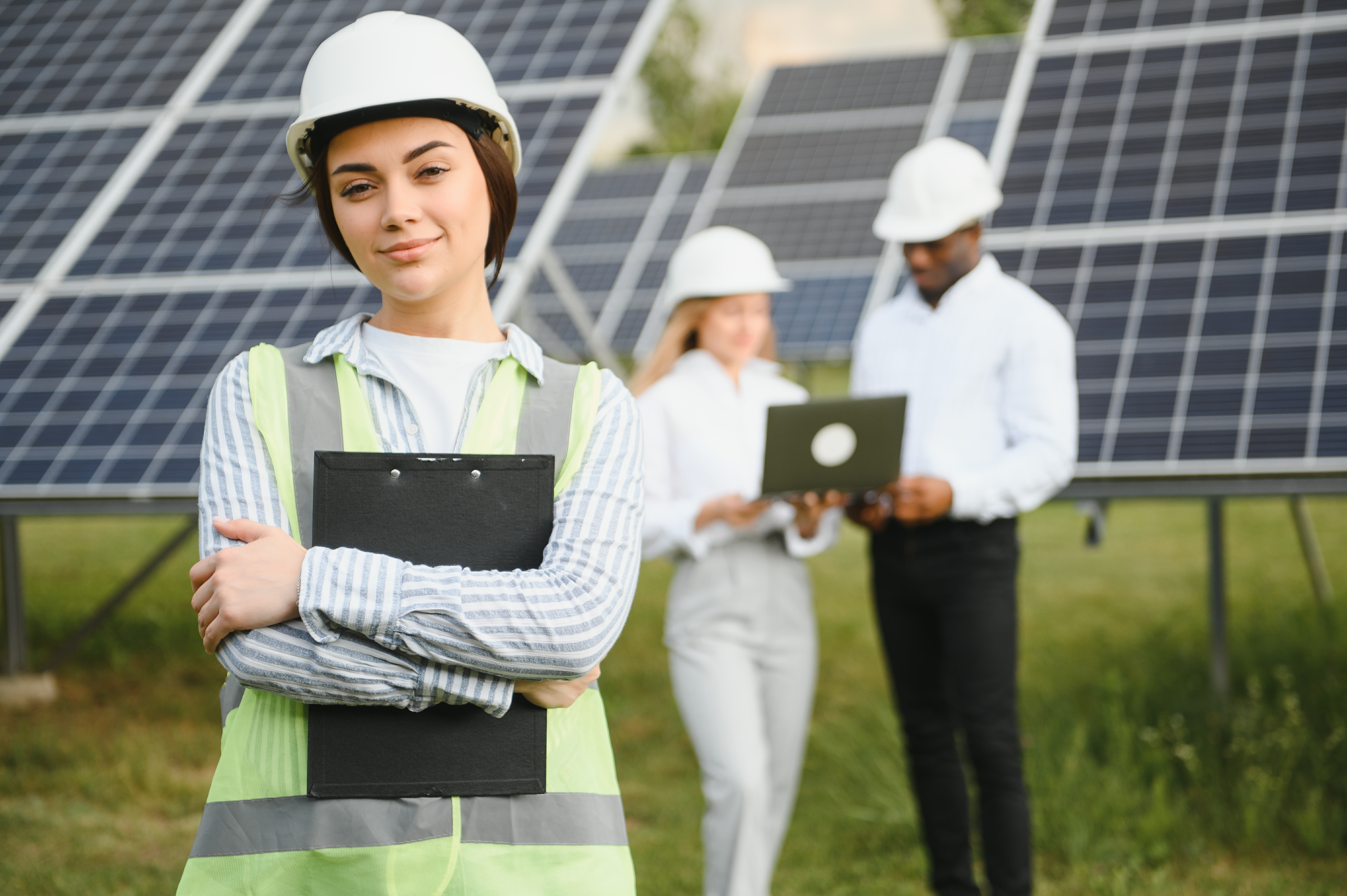 Professional analysing energy data and sustainability reports, representing energy management apprenticeship and cost and carbon reduction strategies.